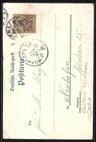 Lithographie Jena, Gasthof Forsthaus