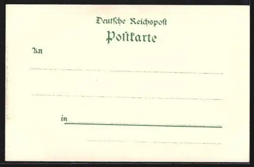 Lithographie Saarbrücken-St. Johann, Panorama, Neue Brücke, Denkmal a. d. Winterberg