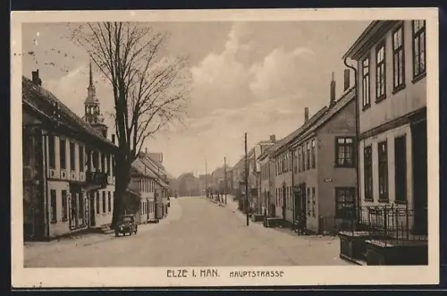 AK Elze i. Han, Blick in die Hauptstrasse