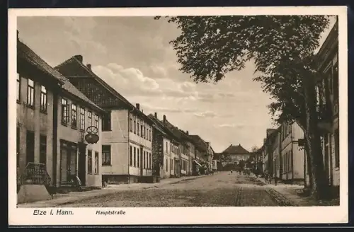 AK Elze / Leine, Hauptstrasse mit Cafe