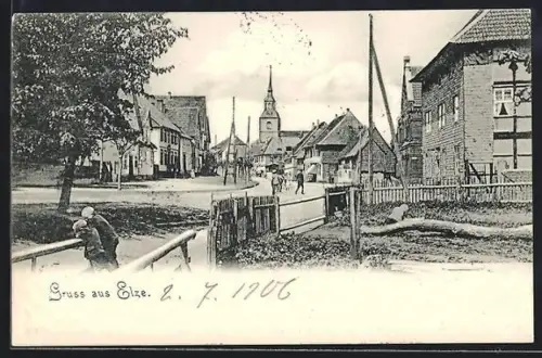 AK Elze / Leine, Partie in der Hauptstrasse