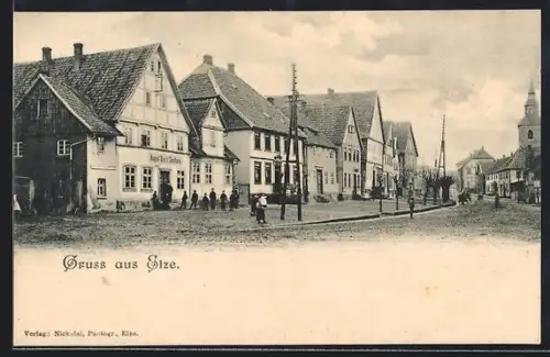 AK Elze / Leine, Blick in die Hauptstrasse