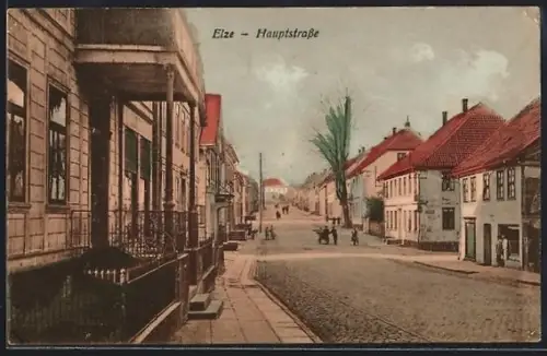 AK Elze / Leine, Blick in die Hauptstrasse