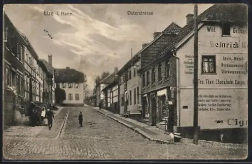 AK Elze i. Hann., Handlung in der Osterstrasse