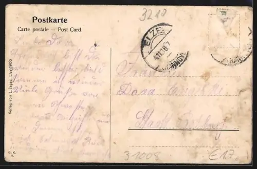 AK Elze i. Hann., Handlung in der Osterstrasse