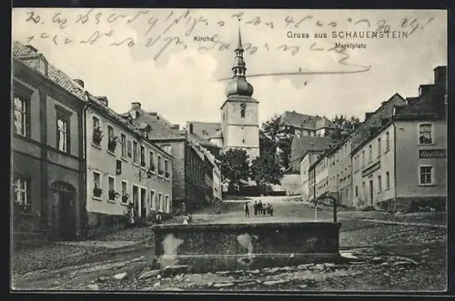 AK Schauenstein, Marktplatz und Kirche