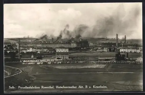 AK Selb, Porzellanfabriken Rosenthal, Hutschenreuther Abt. B. u. Krautheim
