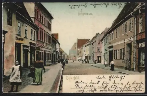 AK Bitterfeld, Partie in der Burgstrasse