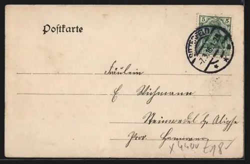 AK Bitterfeld, Partie in der Burgstrasse