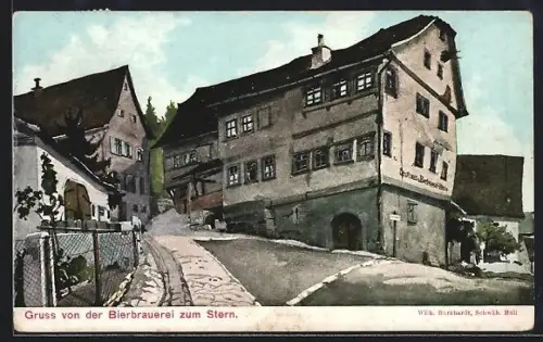 AK Schwäbisch Hall, Gasthaus Bierbrauerei zum Stern