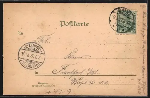 Lithographie Mainz, Buntes Treiben auf der Mainzer Messe