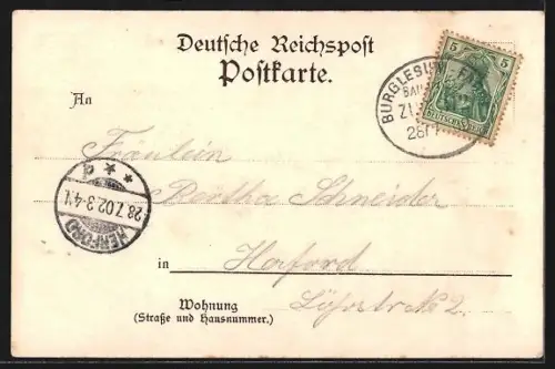 Lithographie Vegesack, Gasthaus Strandlust mit Segelbooten, Innenansicht