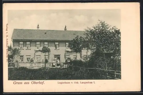 AK Oberhof / Thüringen, Hotel Logierhaus Oskar Langenhau I.