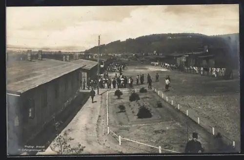 Foto-AK Hameln, Blick in das Kriegsgefangenenlager
