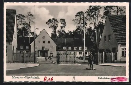 AK Dessau-Kochstedt, Flakkaserne, Eingangsbereich