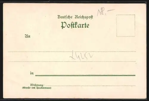 Lithographie Helfta, Gasthaus Helfta, Kriegerdenkmal, Kirche und Kgl. Domaine