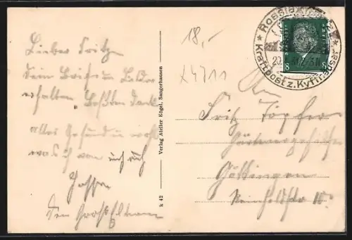 AK Agnesdorf, Gasthof zur Erholung, Bes. Otto Berger, Gesamtansicht