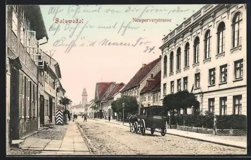 AK Salzwedel, Häuser an der Neuperverstrasse