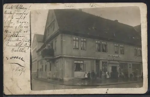 Foto-AK Hamburg-Altona, Geschäft Otto Markwoth in der Langestrasse