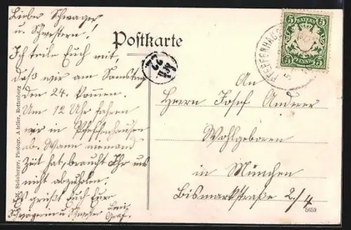 AK Leitendorf / Pfeffenhausen, Gasthof und Wirtschaftsgebäude Huber, Imkerei