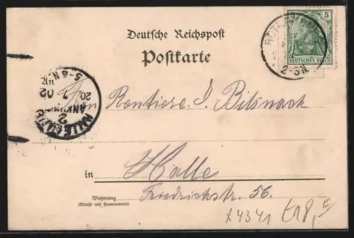 Lithographie Rothenburg a. S., Gasthof zur Post, Fehmgericht, Totalansicht des Ortes