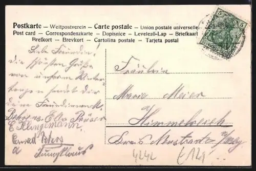 AK Basse / Rübenberge, Gasthof von H. Klingemann, Landstrasse, Gesamtansicht des Ortes
