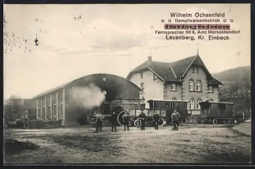 AK Lauenberg /Kr. Einbeck, Dampfwalzenbetrieb Wilhelm Ochsenfeld