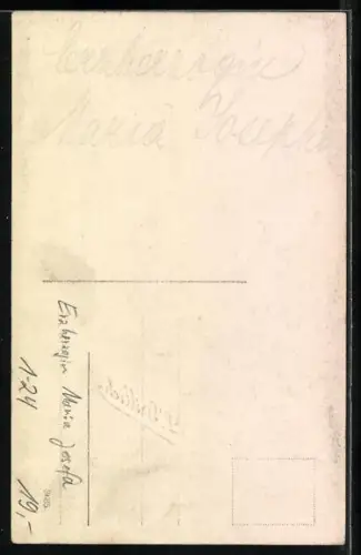 AK Portrait Erzherzogin Maria Josefa von Österreich