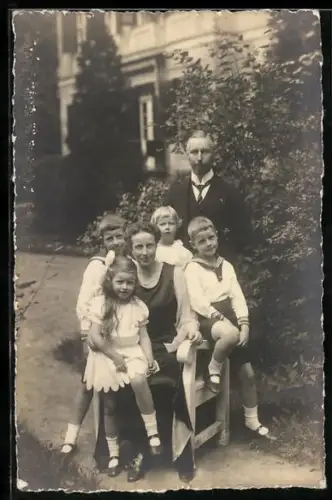 AK Prinz Oskar von Preussen mit Familie