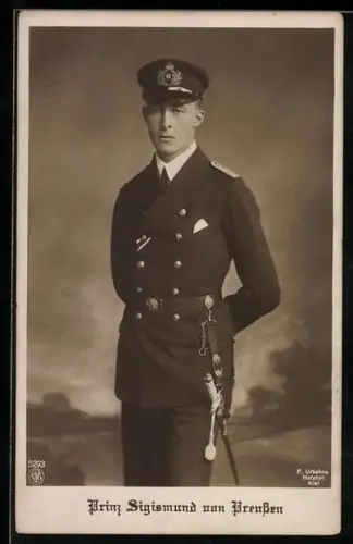 AK Uniformporträt Prinz Sigismund von Preussen