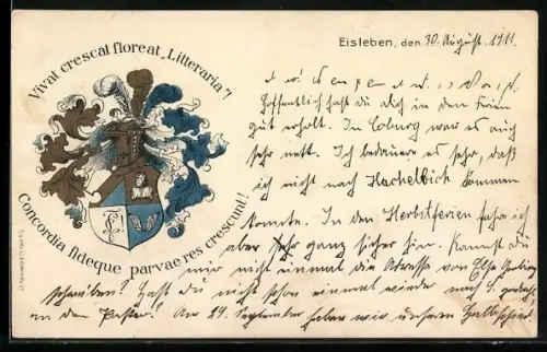 AK Eisleben, Studentenwappen der Litteraria