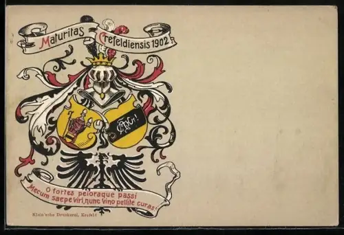 AK Crefeld, Maturitas Crefeldensis 1902, Absolvia