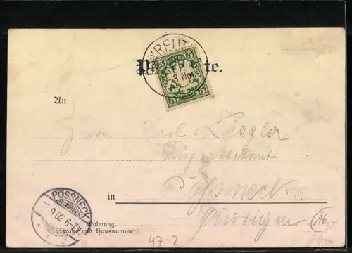 AK Studentenwappen Verein Unschuld