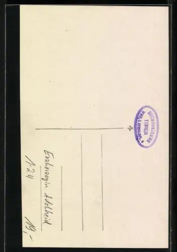 AK Erzerhzogin Adelheid von Österreich mit Hut und Gehstock