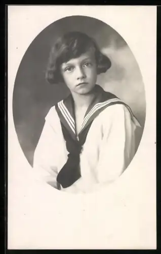 Foto-AK Erzherzog Felix von Österreich in Matrosenanzug