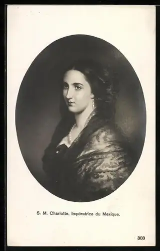 AK S. M. Charlotte, Impératrice du Mexique, Königin Charlotte von Mexico