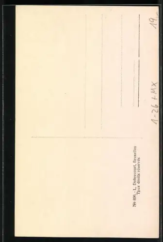 Künstler-AK Kaiserin Charlotte in dunklem Kleid