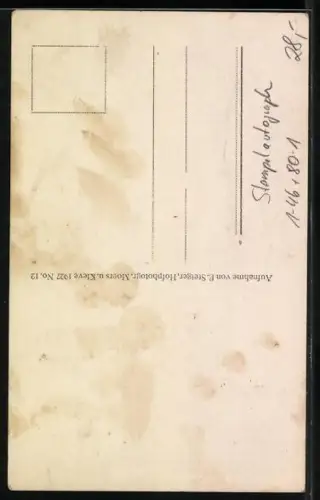 AK Kaiser Wilhelm II. mit Kronprinz Wilhelm und Prinz Wilhelm, Stempelautograph