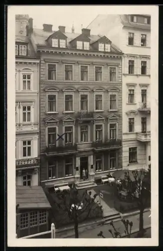 AK Karlsbad, Hotel Heine