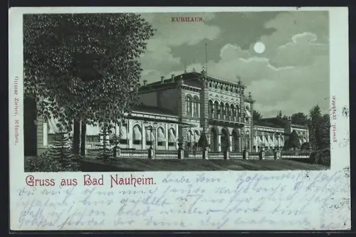 Mondschein-Lithographie Bad Nauheim, Kurhaus