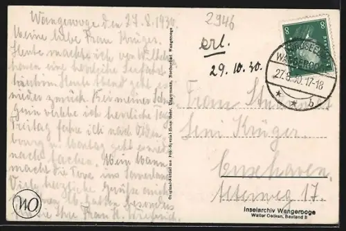 AK Wangerooge, Erholungsheim Meeresstern, Nordseebad