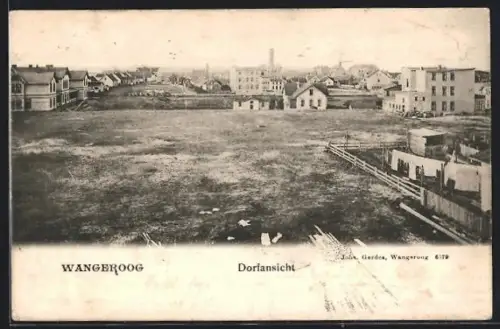 AK Wangerooge, Ortsansicht aus der Vogelschau