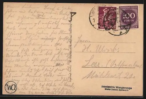 AK Wangerooge, Ortsansicht aus der Vogelschau