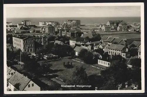 AK Wangerooge, Ortsansicht mit Blick zum Strand