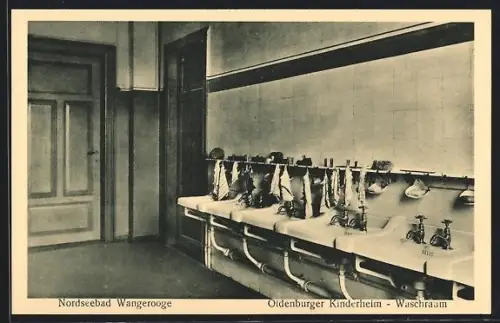 AK Wangerooge, Oldenburger Kinderheim, Waschraum