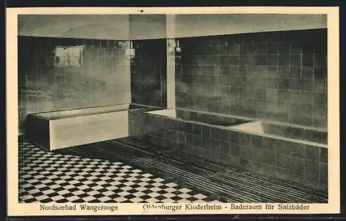 AK Wangerooge, Oldenburger Kinderheim, Baderaum für Salzbäder