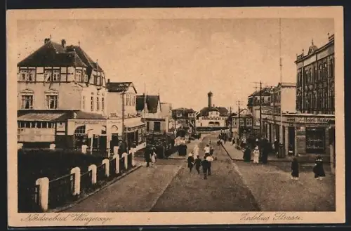 AK Wangerooge, Badehaus, Hotel Hohenzollern, Zedeliusstrasse