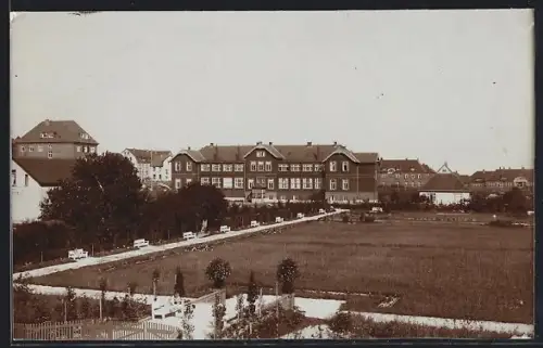 Foto-AK Wangerooge, Am Dorfplatz