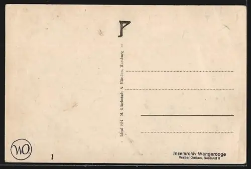 AK Wangerooge, Bahnhofstrasse, Leuchtturm, Kirche