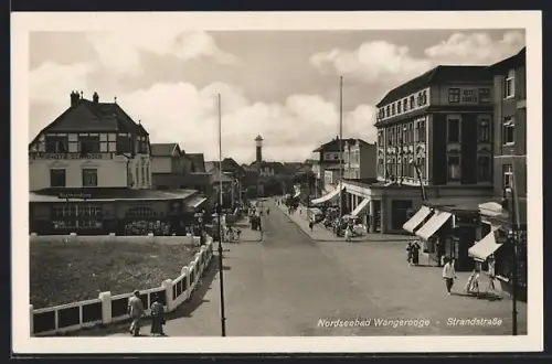 AK Wangerooge, Strandstrasse, Leuchtturm